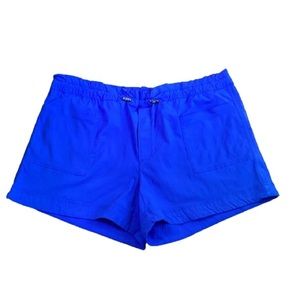 Athleta Colbalt Blue Trekkie Paper Bag Shorts Size 16